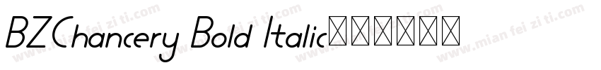 BZChancery Bold Italic字体转换